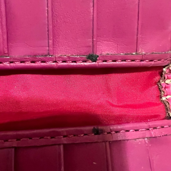 SOLD Coach Rectangular Fuchsia Wallet - Picture 8 of 11